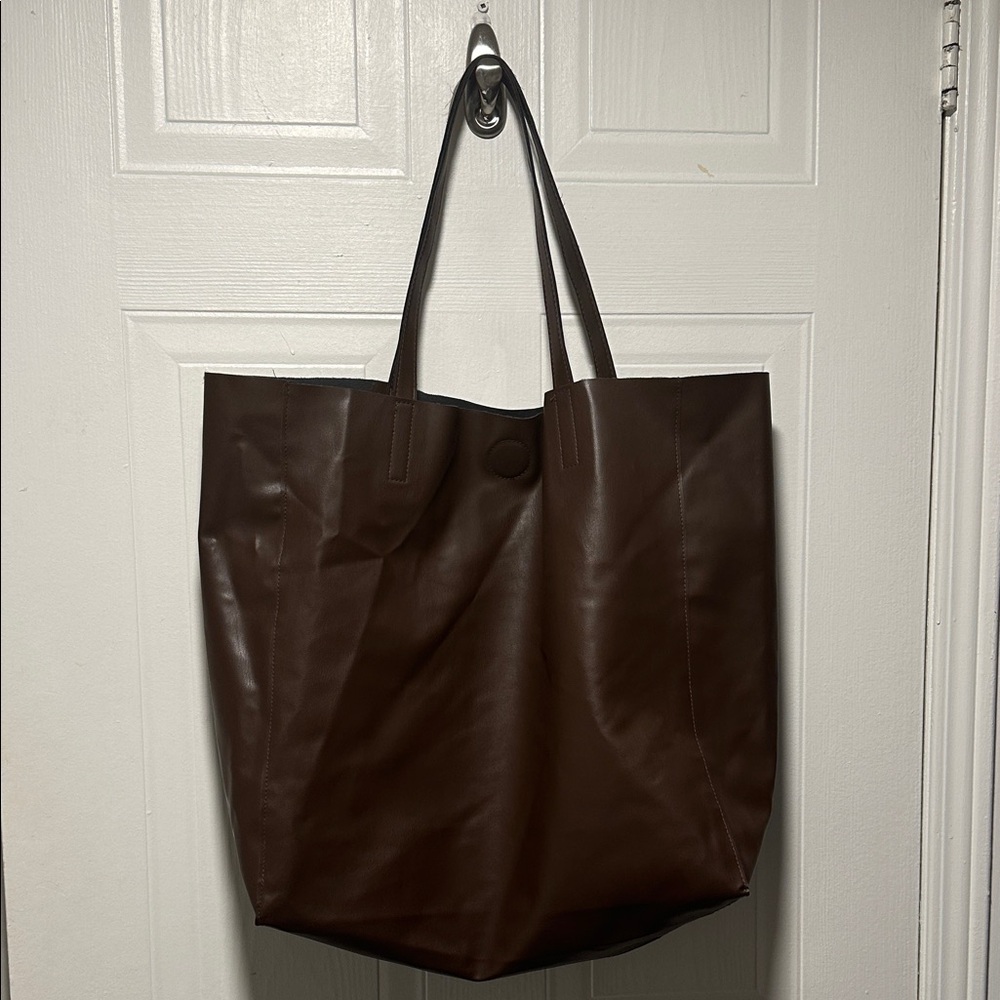 H&M large tote shopper  Vegan leather